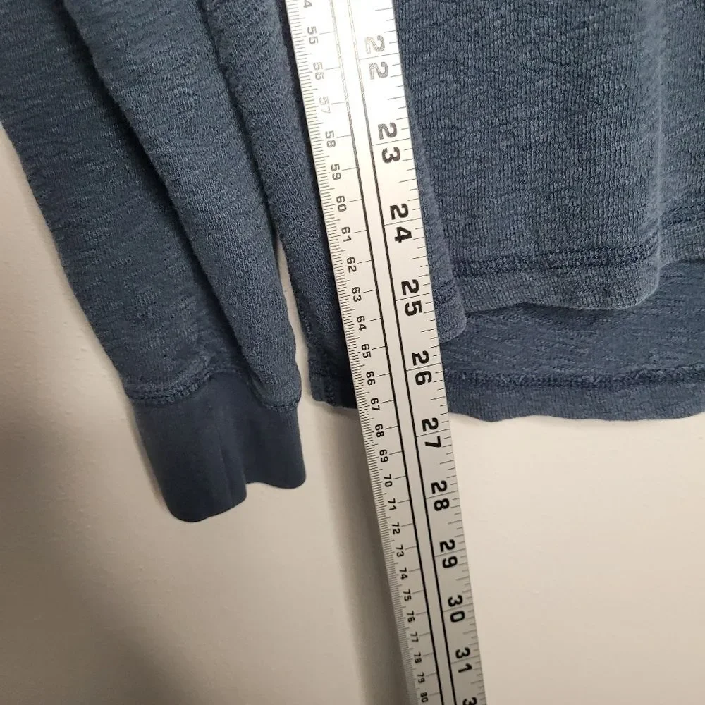 Levi's Made & Crafted navy blue henley Shirt Classic Size Large